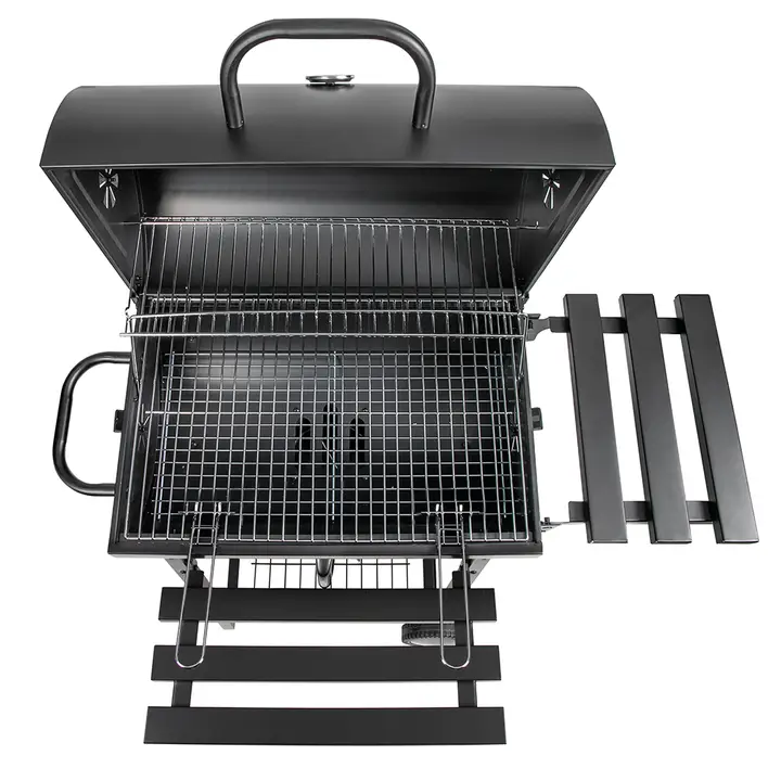 BBQ Grillwagen mit Holzkohlegrill – Mobiler Gartengrill für Balkon und Outdoor