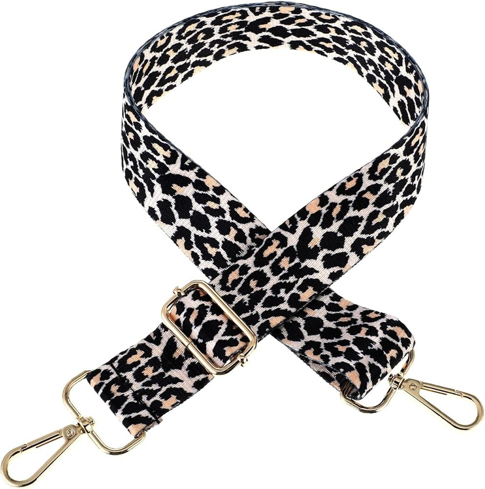 Leo Gurt Tasche Leopardenmuster Damen, Leo Taschengurt Breit 3.8cm, Taschen...