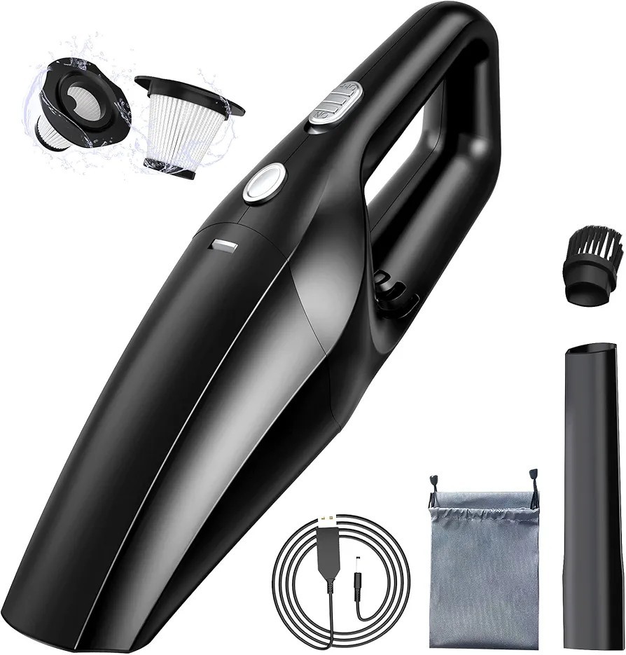 TEMOLA TS10 Autostaubsauger Handstaubsauger, Handstaubsauger akku 120W  USBKabel