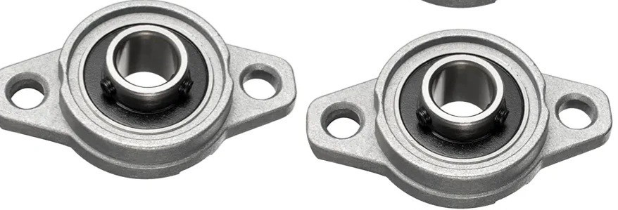 2Stück Stehlager 12mm Innendurchmesser, kugelgelagertes Flanschgehäuse，Lagerbock