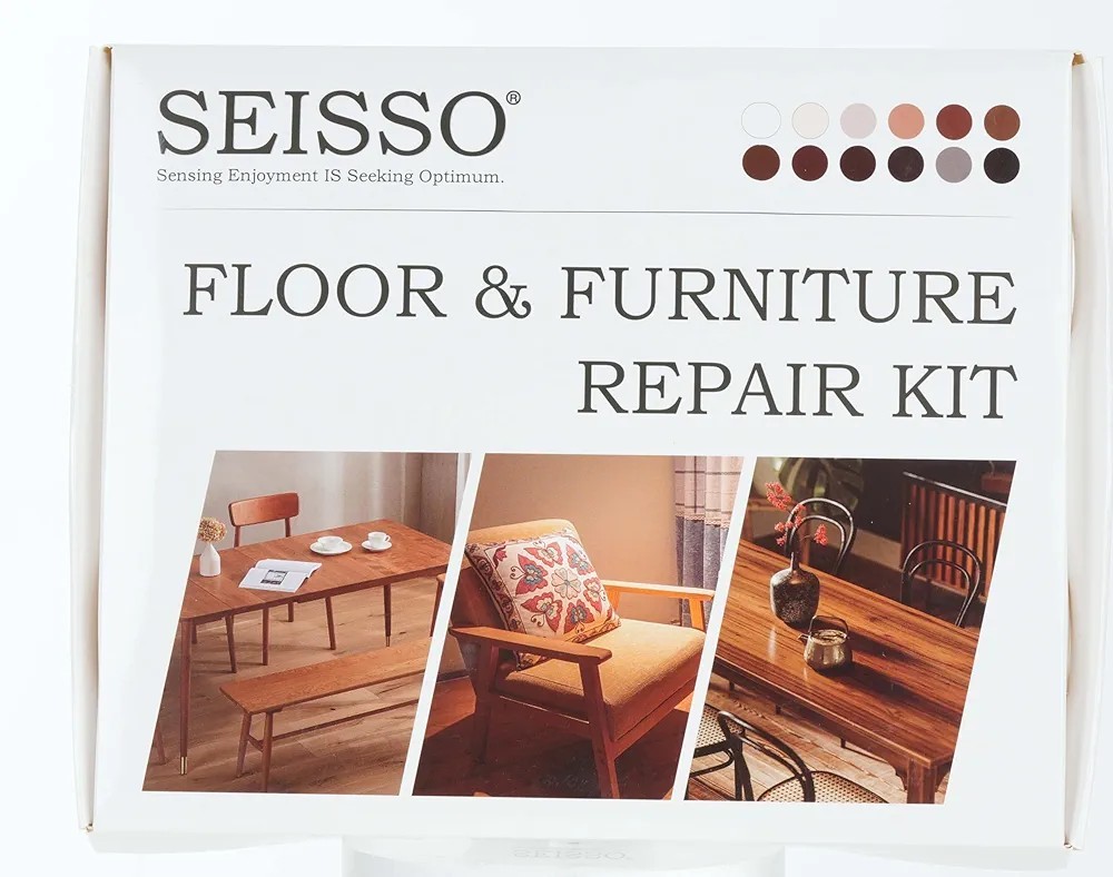 SEISSO Holzspachtelmasse, 12-teiliges Reparaturset, Boden- und...