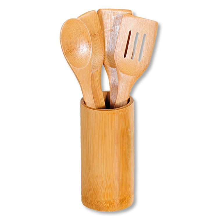 Küchenhelferset Von Grillmeister 5 Tlg Bambus