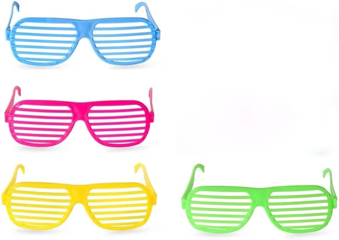 Retro Gitter Sonnenbrille im 80er Jahre Stil – Perfekt für Partys und Karneval