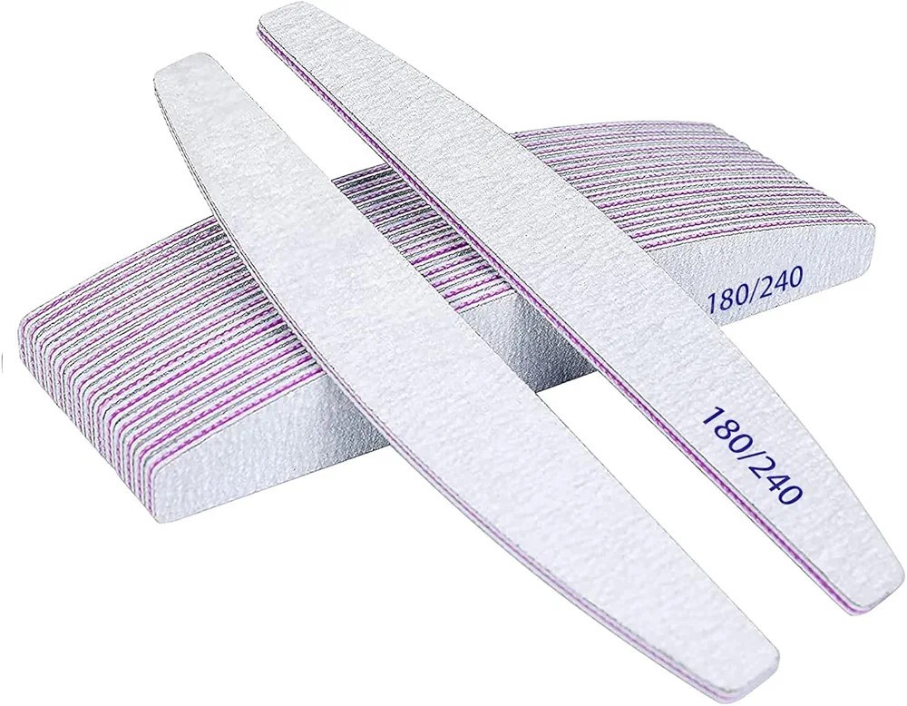 12Stück Nagelfeilen 180/240, Nagelfeilen Doppelseitige, Doppelseitige Einweg...