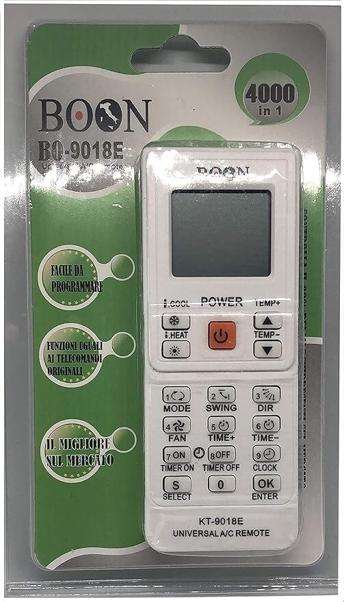 BOON Universal Klimaanlagen Fernbedienung 4000 in 1 AC Remote KT-9018E