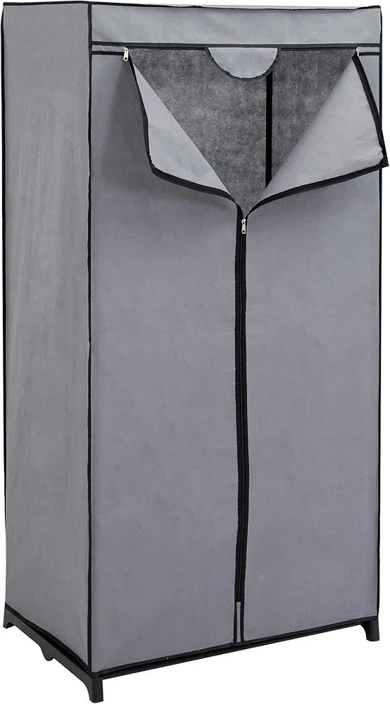 Stoffschrank 75 x 150 x 50 cm – Platzsparender Kleiderschrank mit Stoffbezug