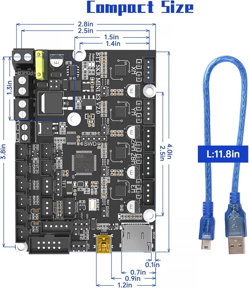 Mini E3 V2.0 Mainboard – Silent Upgrade für 3D Drucker
