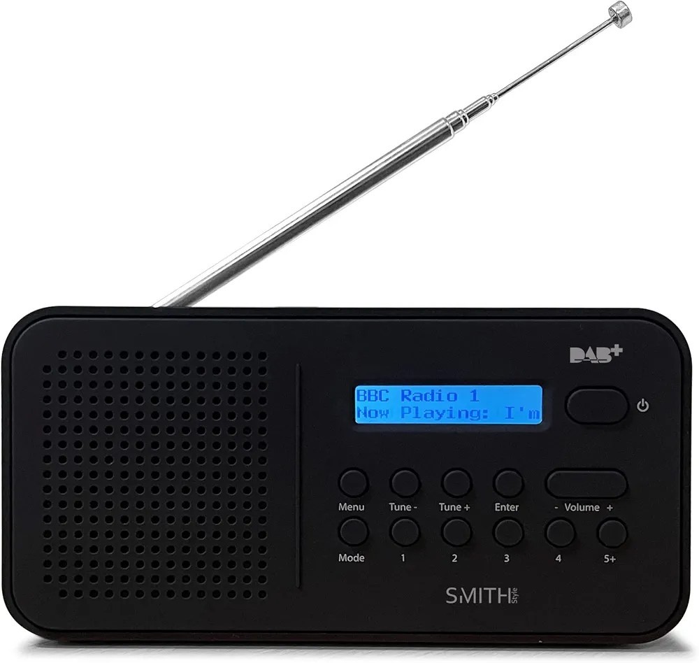 DAB-Radio tragbar | USB und batteriebetrieben mit DAB/DAB+ & FM | 80...