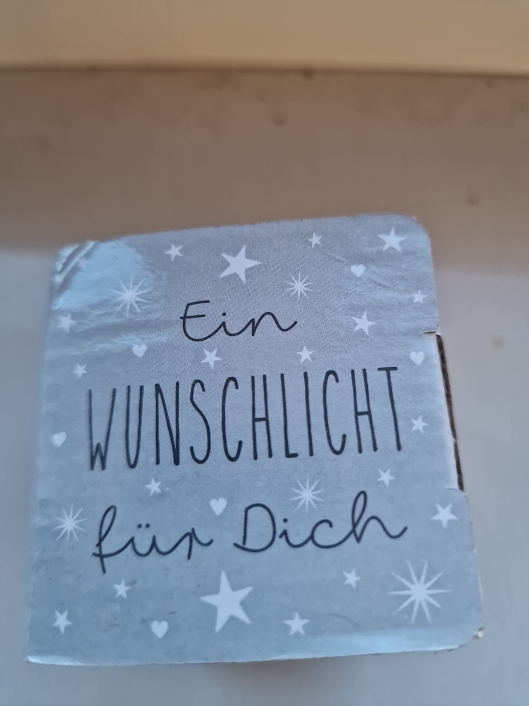 " Freundschaftslicht " Wunschlicht Mit Teelicht