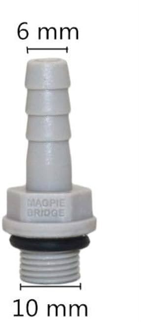 2ST Stahl-Kunststoff-Rohrfitting 1/8" Außengewinde bis 6 mm