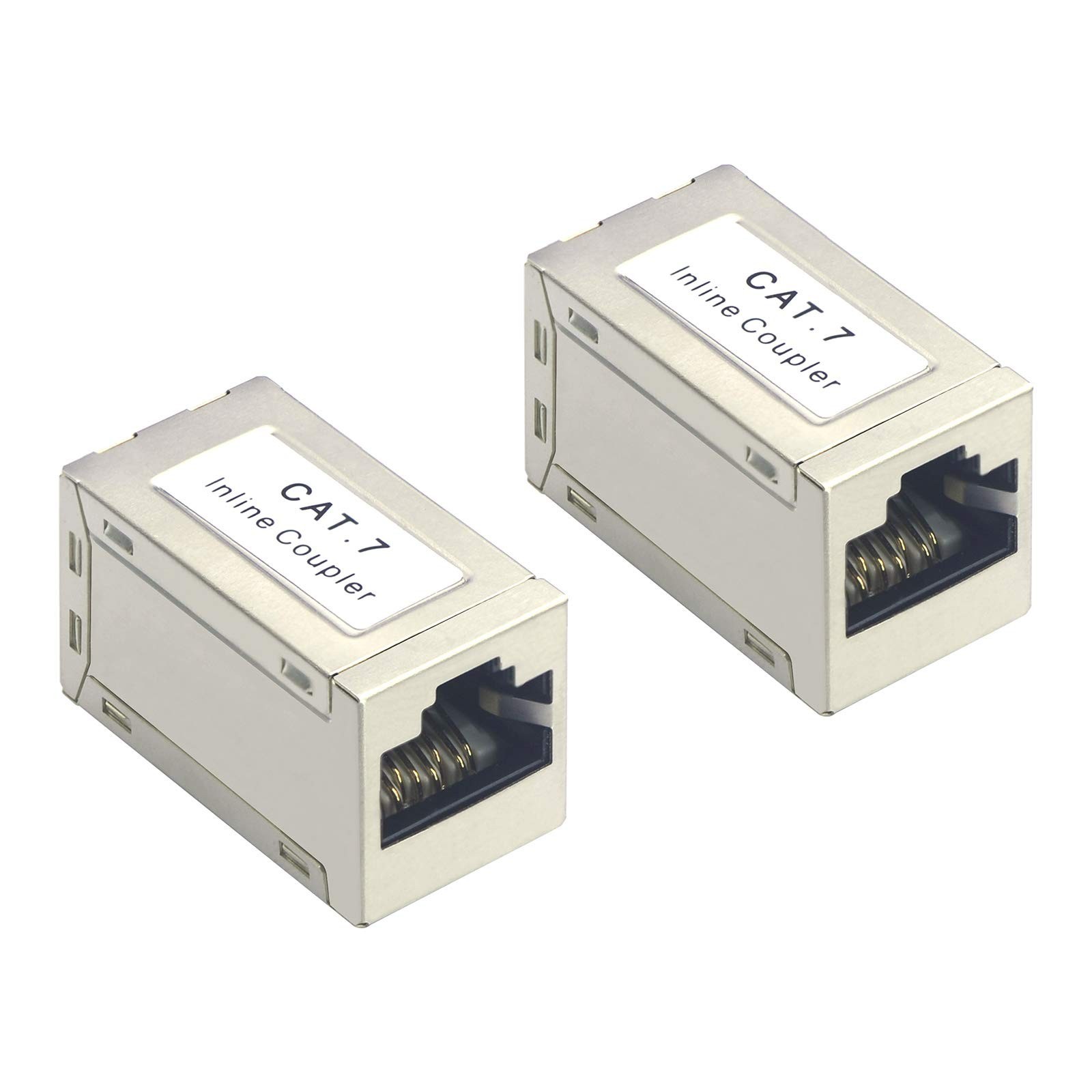 CAT7 Netzwerkverbinder 2er Set – Kupplung für RJ45 Patchkabel