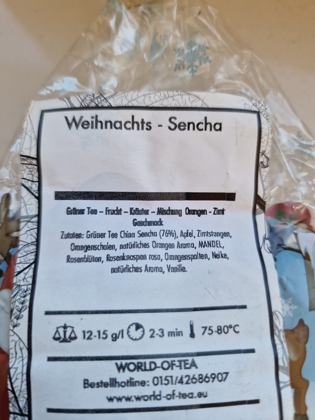 Tee Weihnachts- Sencha Lose ca 100gr