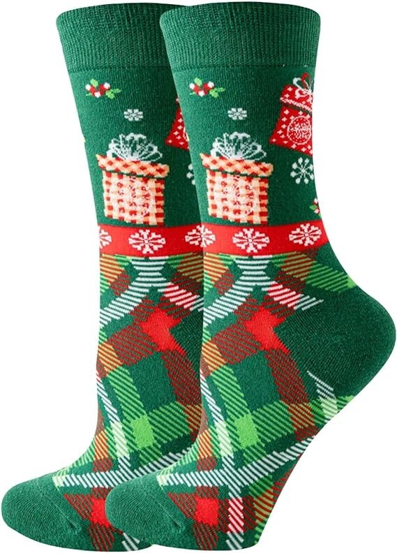 Baumwollsocken Weihnachtsocken Unisex Größe 1 Paar