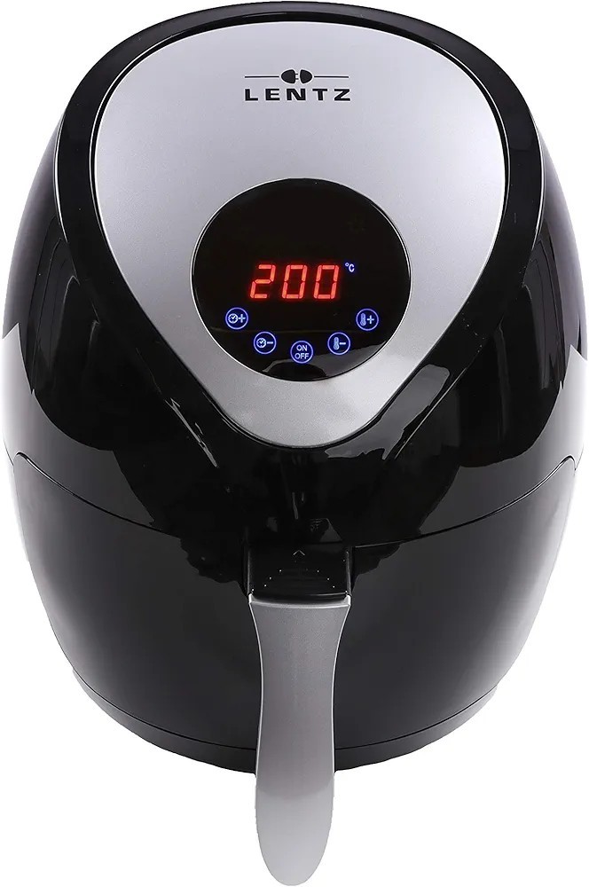 Heißluftfritteuse Digital 3,6 Liter 1400 W Schwarz LED-Touch-Display