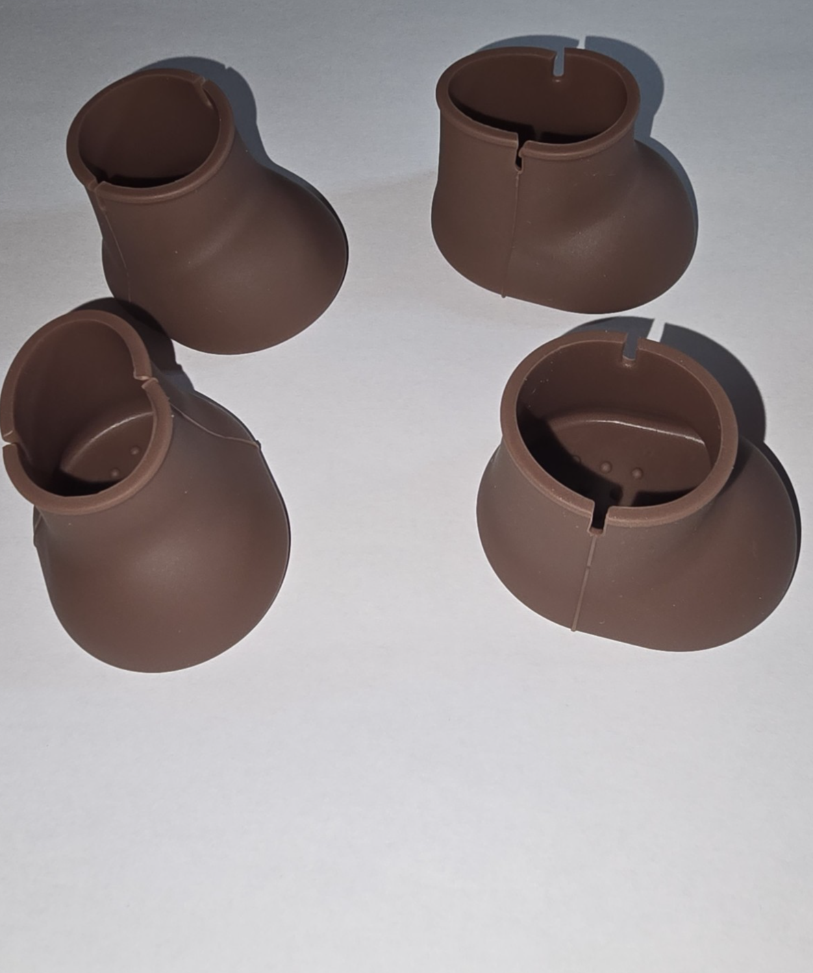 Silikon Stuhlbeinschoner Braun im 4er Set – Schutz für Böden und Möbel
