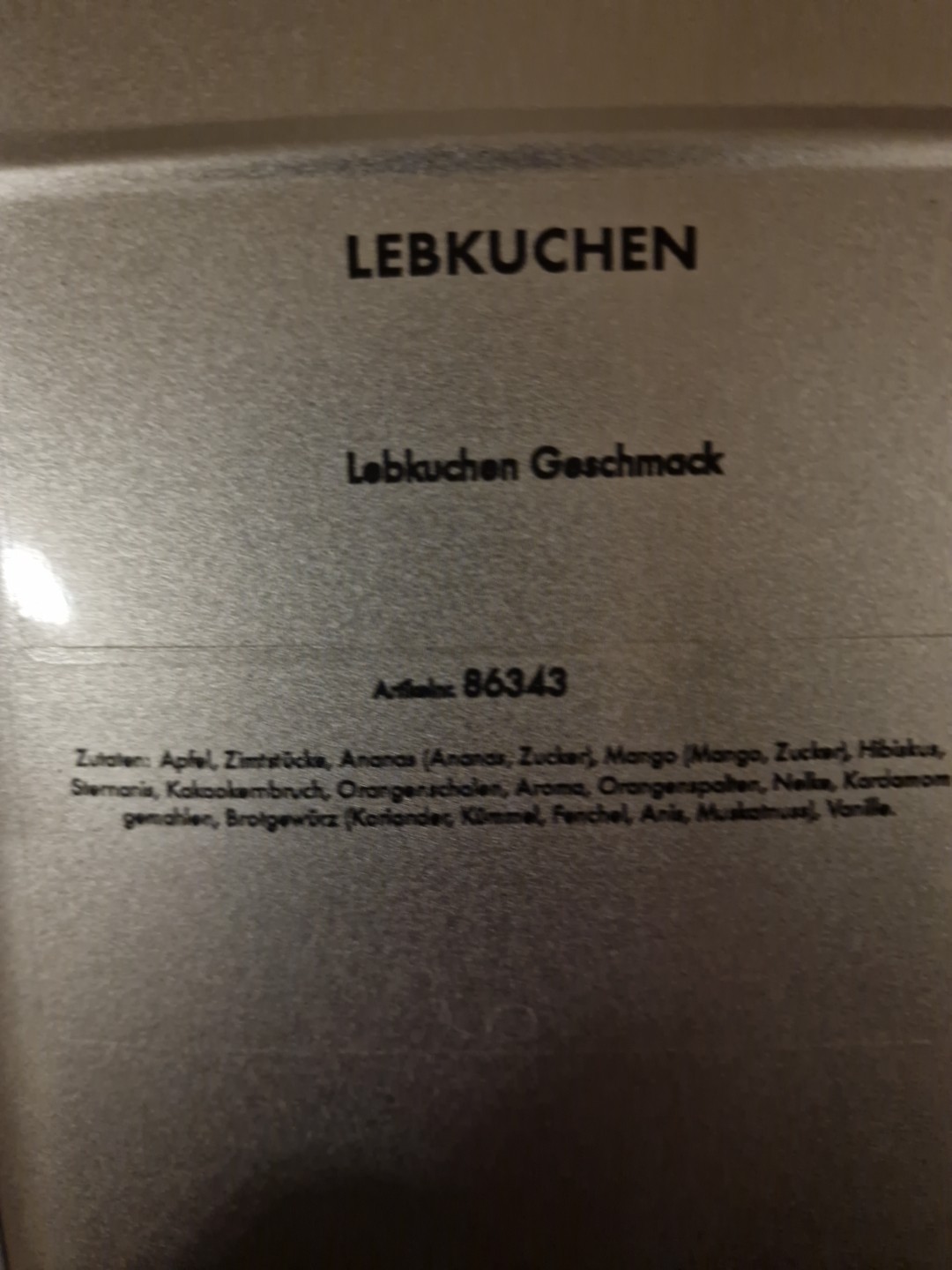 Tee Lebkuchen Lose 50gr