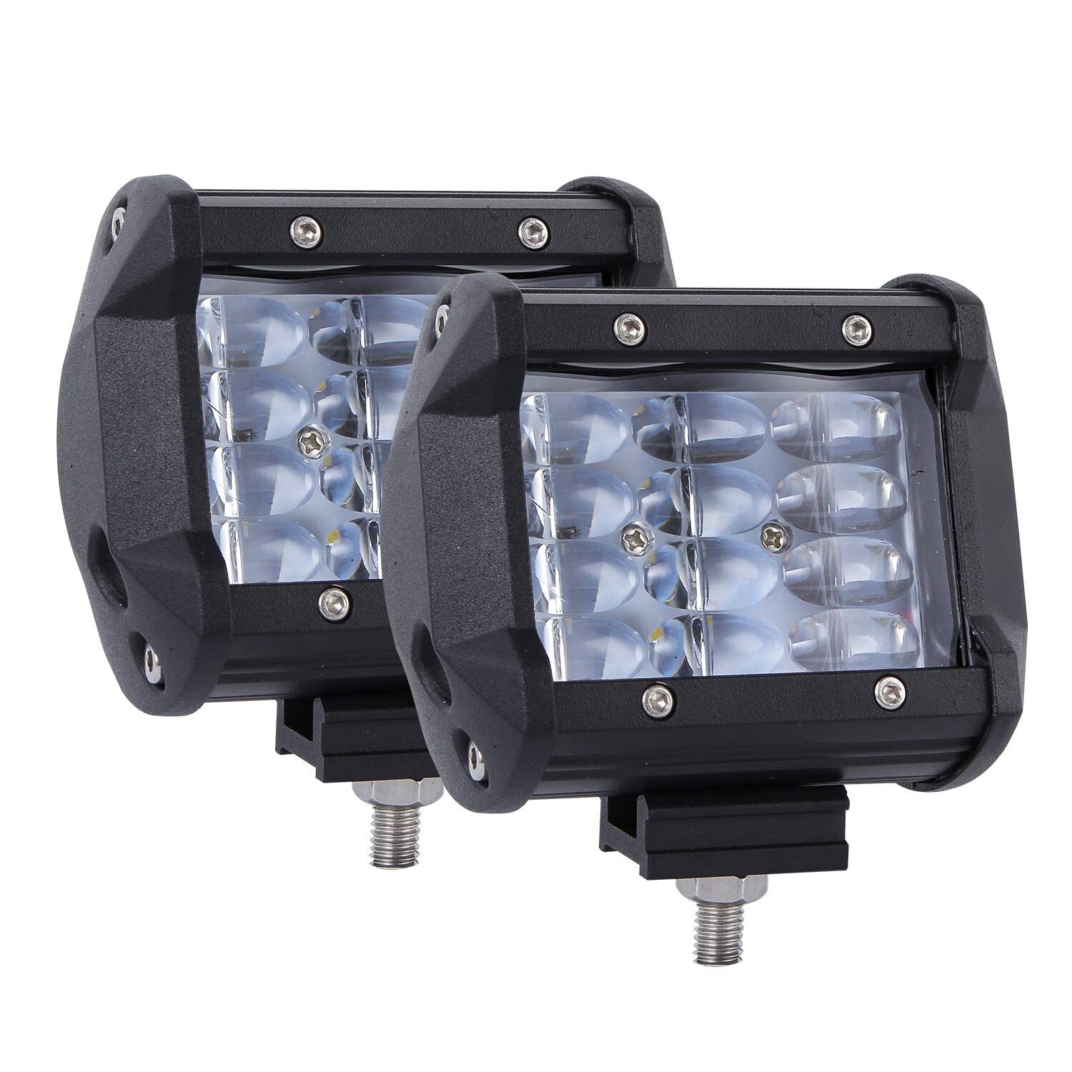 Kairiyard 2 Stück 4 Zoll LED Arbeitsscheinwerfer 72W Cree LED Zusatzscheinwerfer