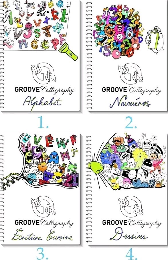 Wiederverwendbare Notizheft. Alphabet,