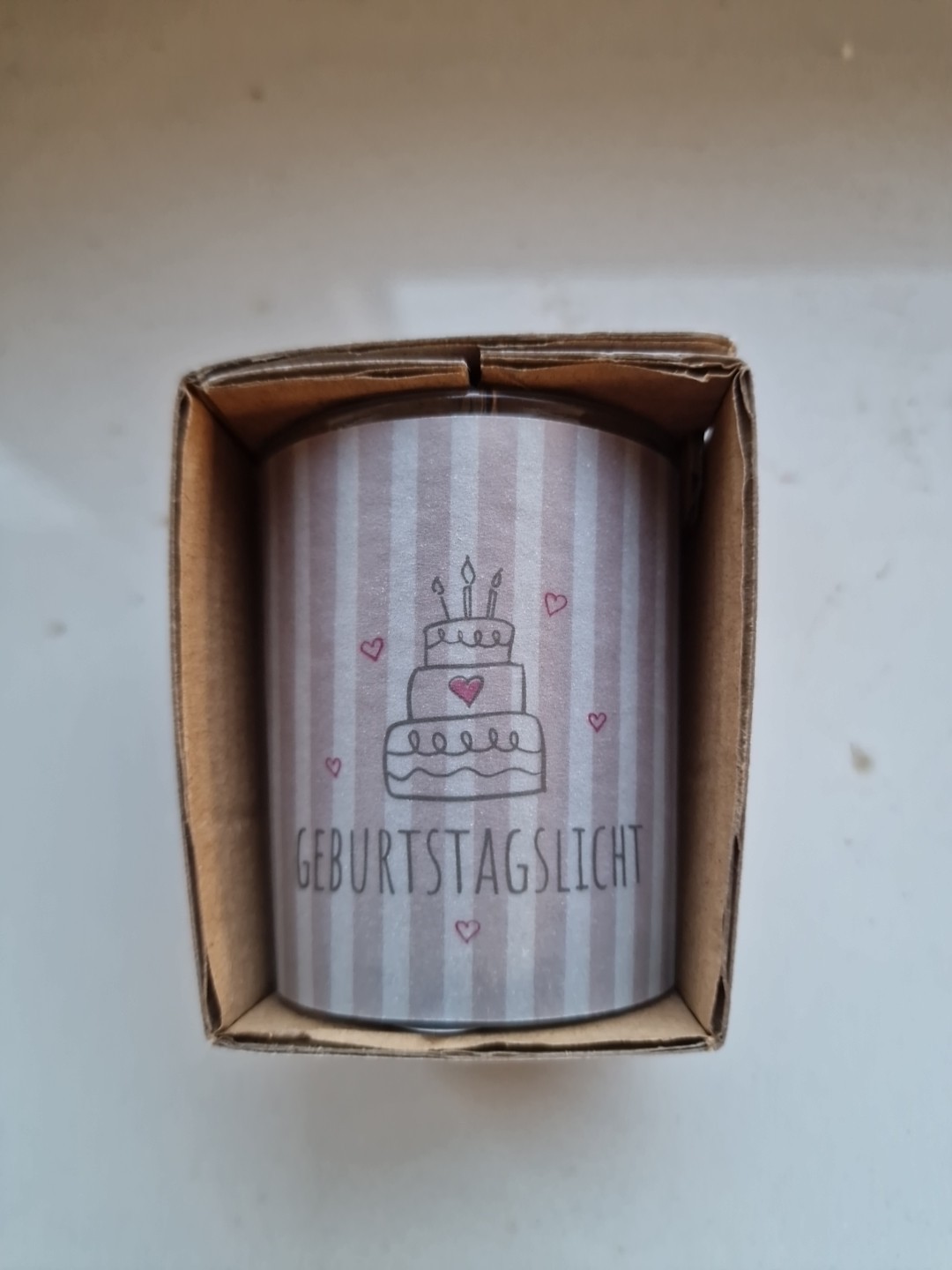 " Geburtstagslicht " Wunschlicht Mit Teelicht