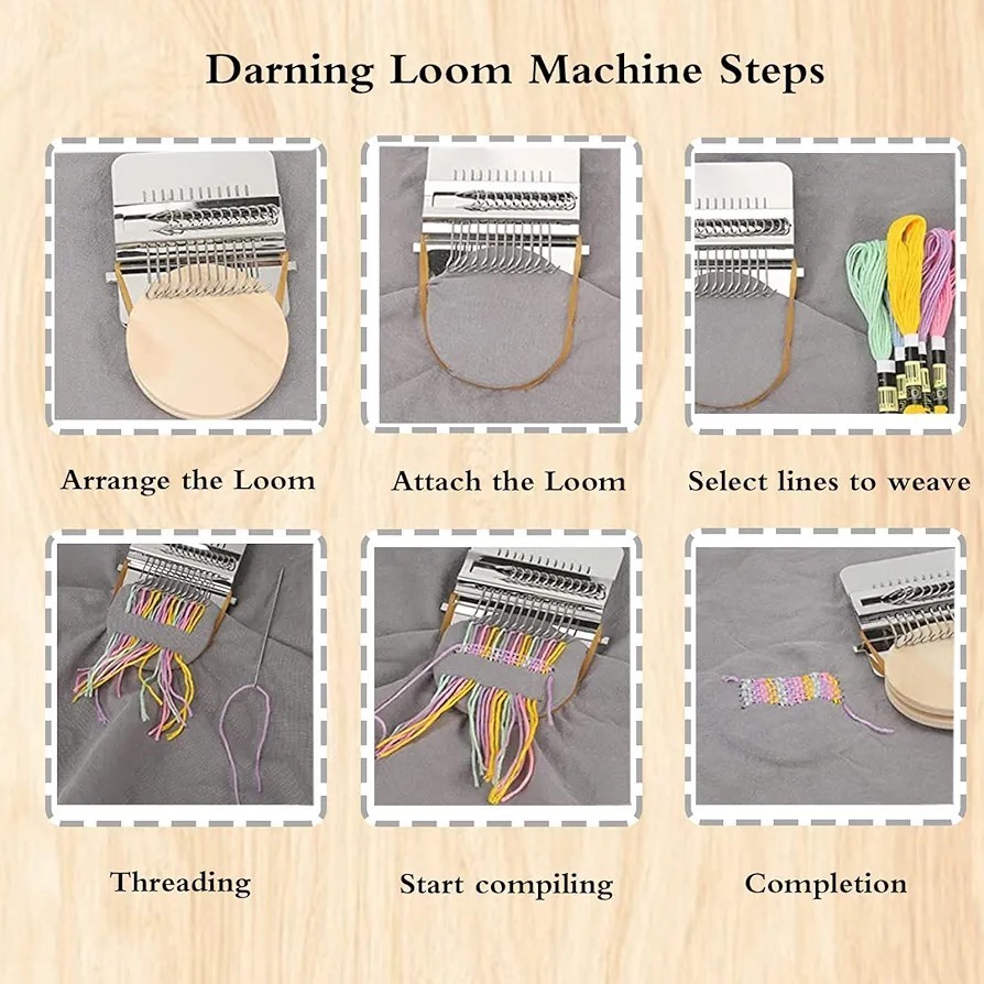 Mini Loom Machine (14 Haken) Webstuhl Speedweve Stopfmaschine Socken...
