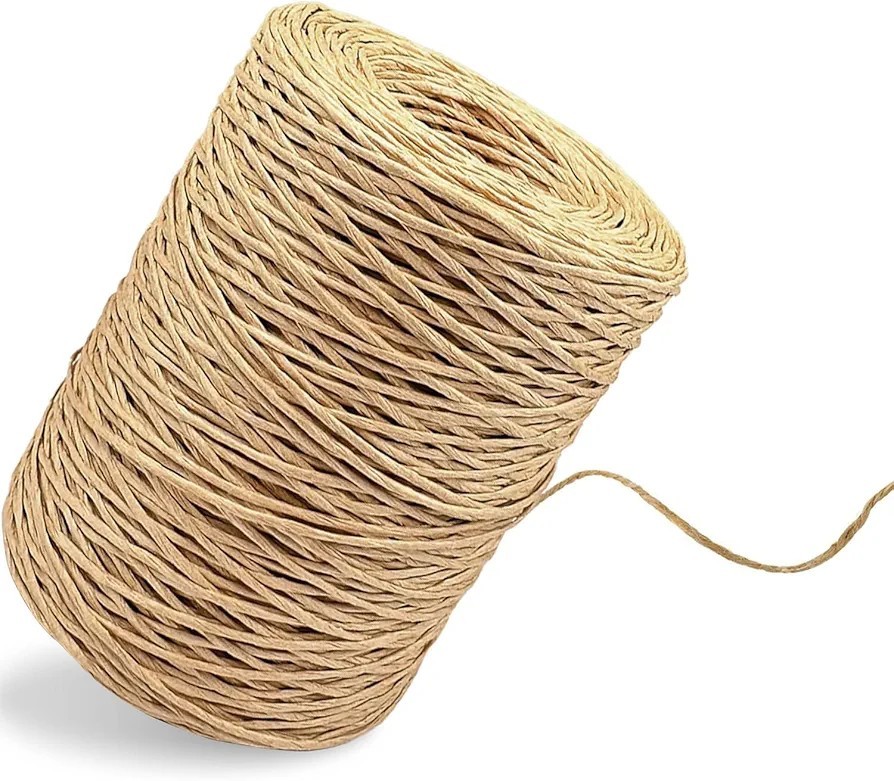 Papierdraht zum Basteln, 200M Papierdraht 2mm, Papierdraht zum Basteln Natur,...