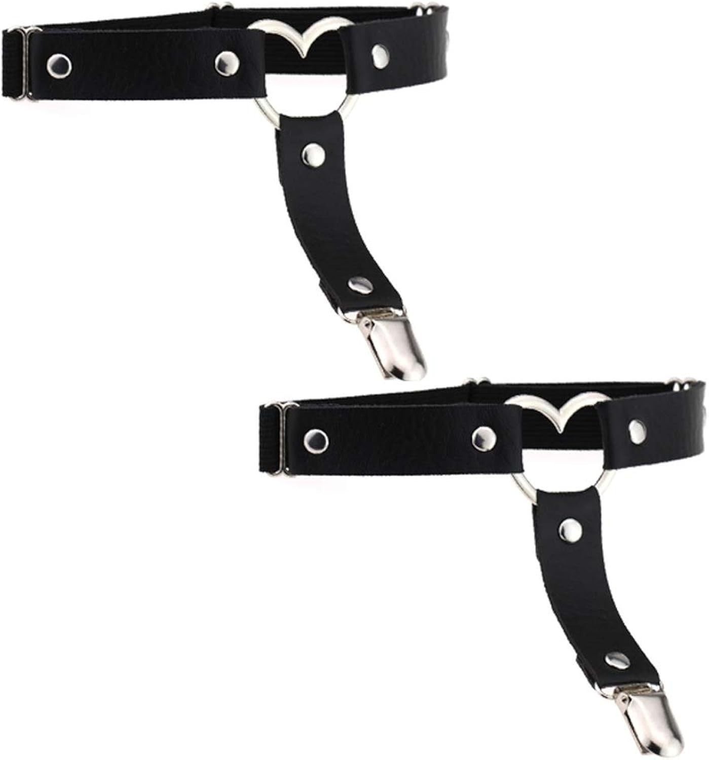 Gothic Oberschenkel Strumpfband 2er Set – Auffälliges Accessoire mit Nieten