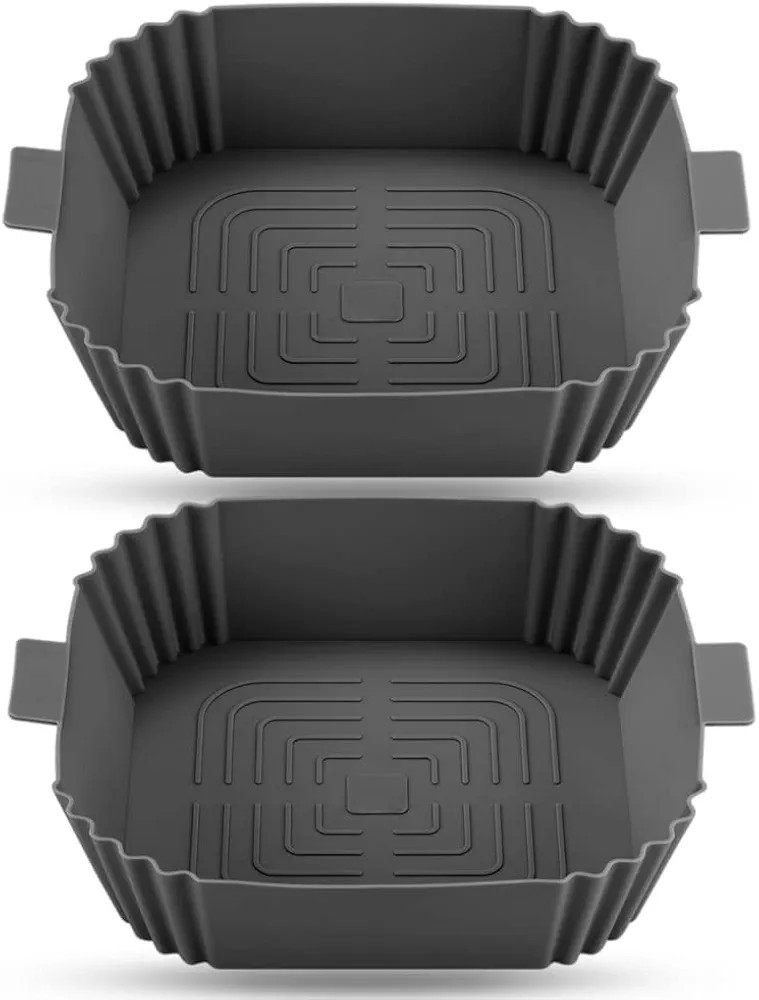 Silikonform für Heißluftfritteuse 2PCS wiederverwendbare Backformen 3-4,75l