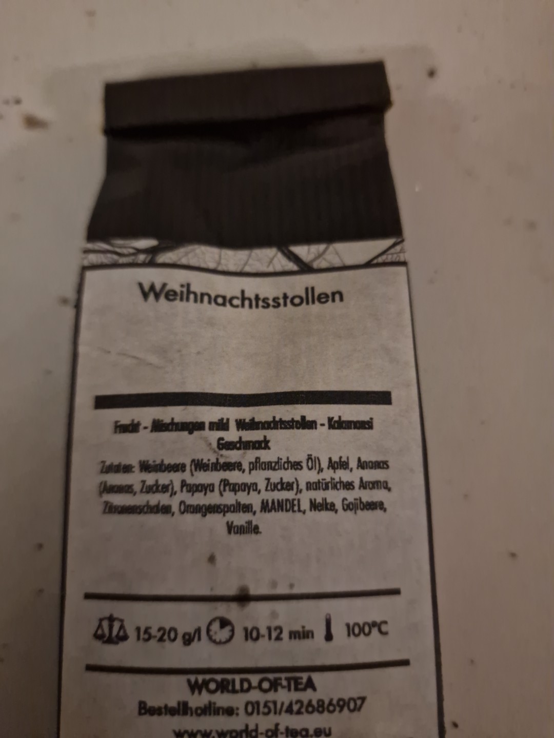 Weihnachtsstollen Tee 50 g – Festlicher Tee mit traditionellem Weihnachtsgebäck-Aroma