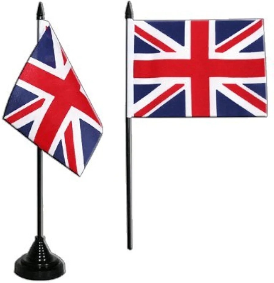 Tischflagge Großbritannien 10 x 15 cm – Dekofahne mit Standfuß