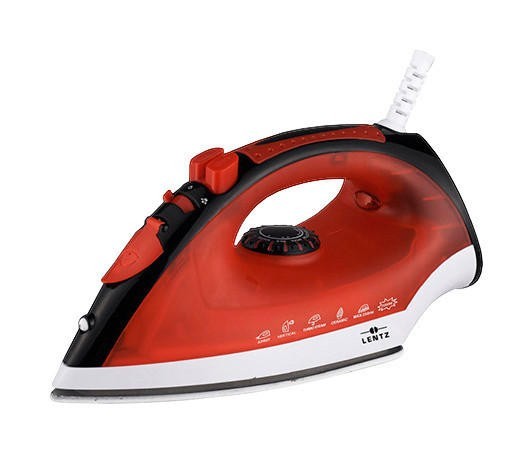Dampfbügeleisen von LENTZ mit 2300W Leistung, 250ml Wassertank und 1,9m Kabel