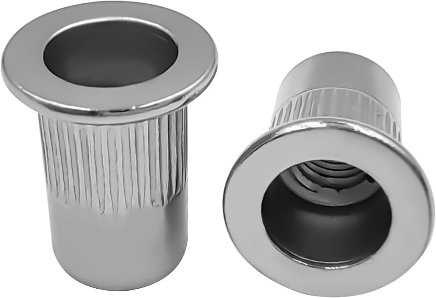 50 Stück M 8 Nietmuttern, Edelstahl-Gewindeniete, Rändelmutter,...