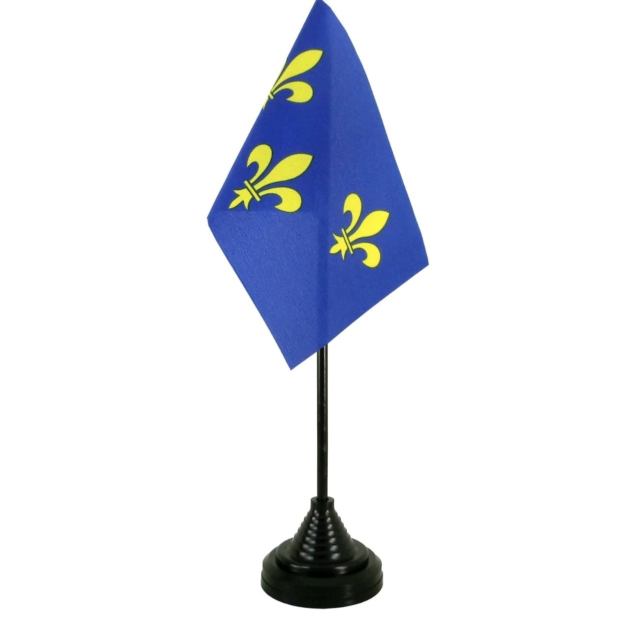 Tischflagge Île-de-France 10 x 15 cm – Dekofahne mit Standfuß