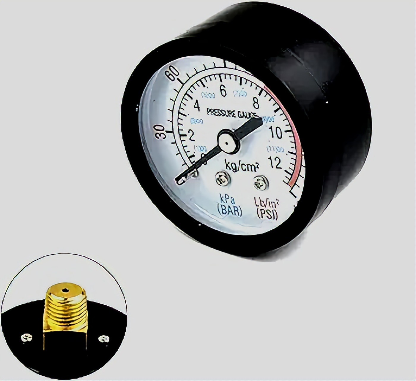 Druckanzeige für Luftkompressor – Präzises Manometer für Druckkontrolle
