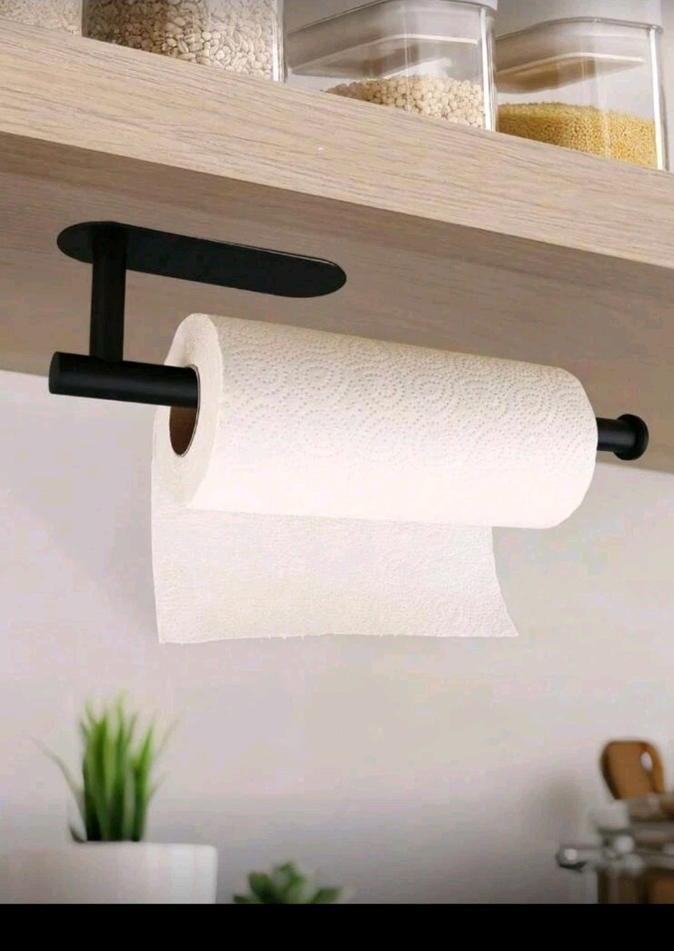 1Stück  schwarze Papier-Taschentuchhalterung, einfach zu installieren,