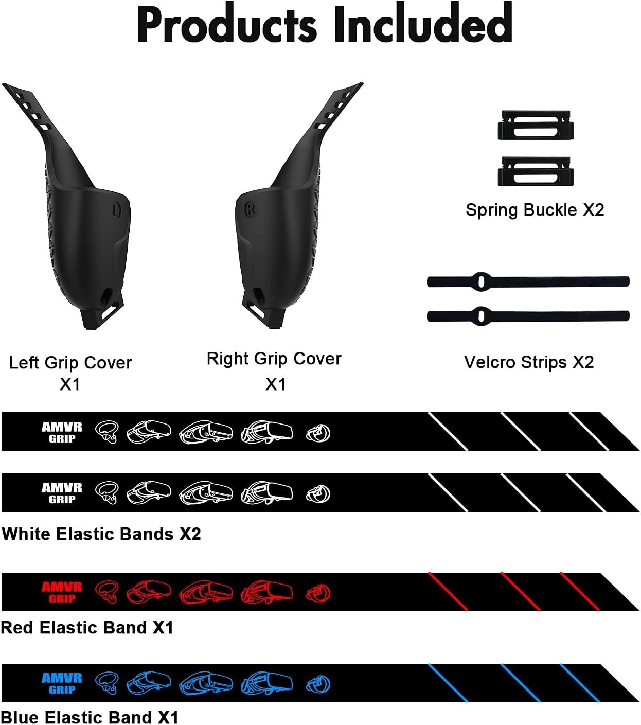 Touch Controller Grip Cover für Quest 2, Quest 1 und Rift S Zubehör, Anti-Throw