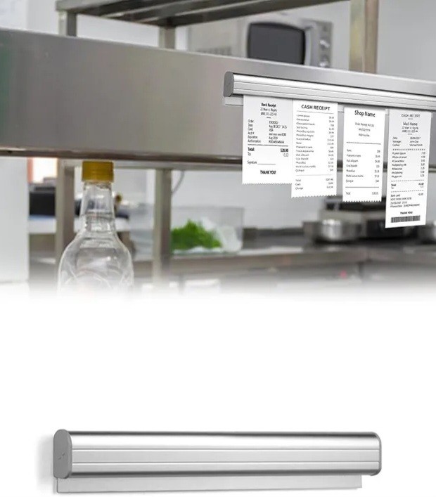 Bonhalter, 40CM Gastronomie Zubehör Zettelhalter, Catering Bonschiene...