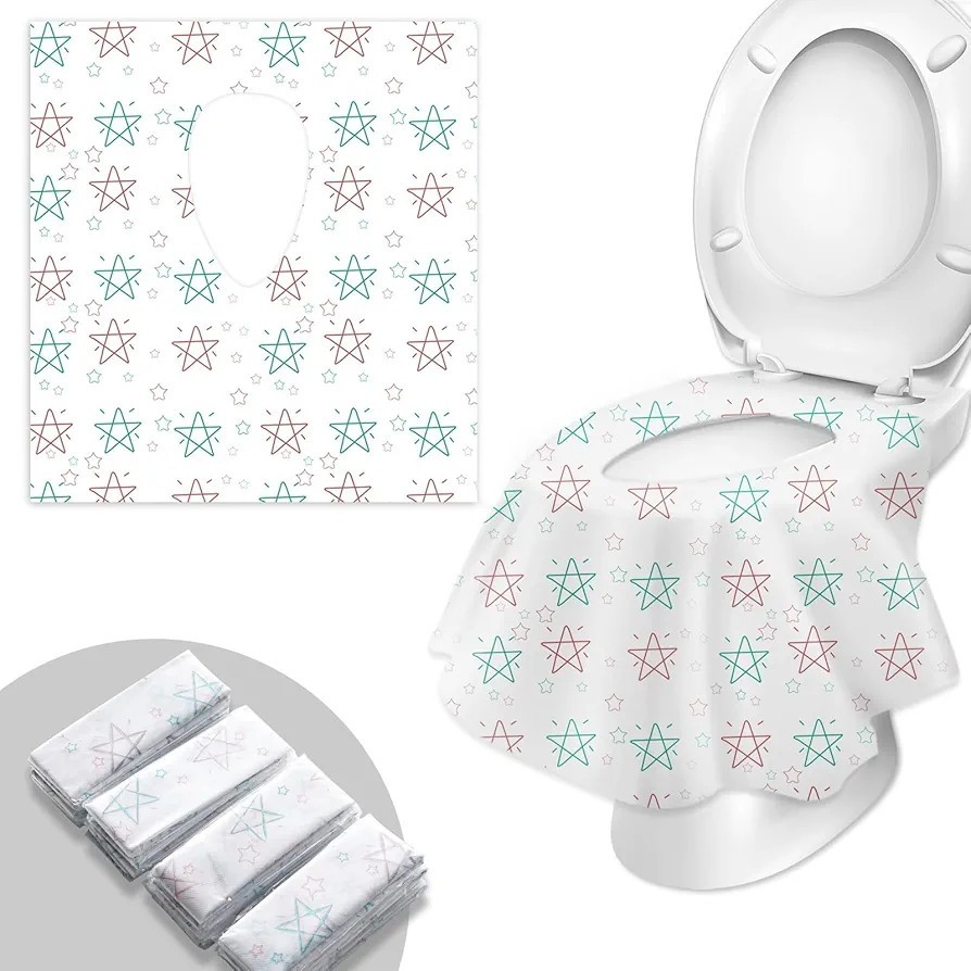 25 Stück Toilettenauflage Einweg, Universal Rutschfester Wasserdichter Und...
