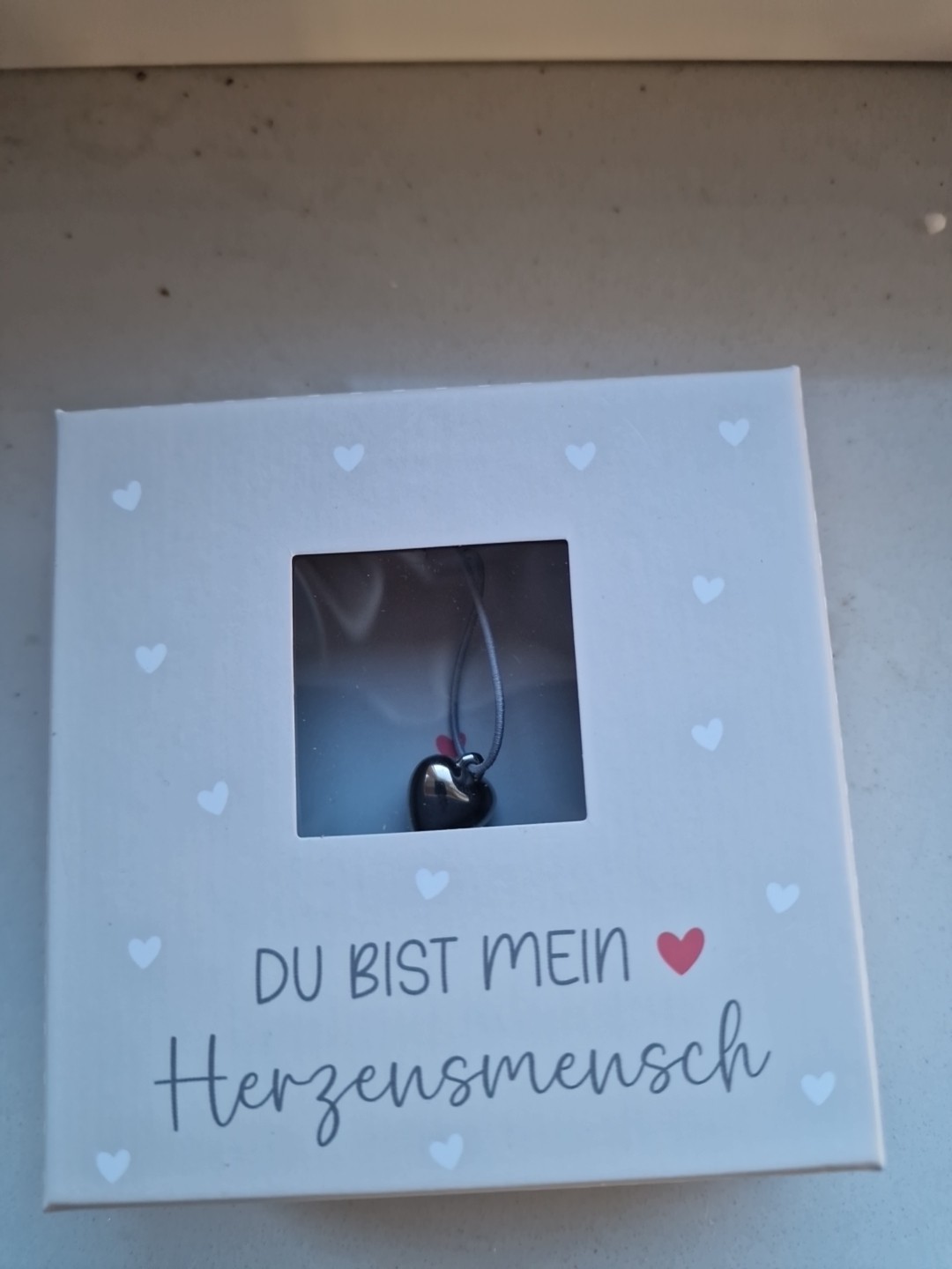 Geschenkbox "Du bist mein Herzensmensch" mit Anhänger