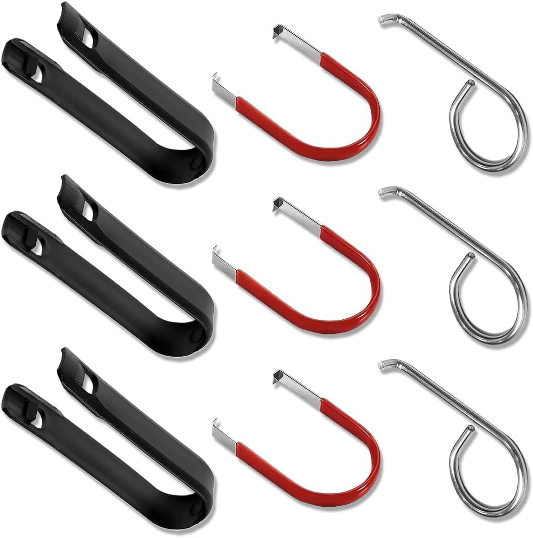 9-teiliges Set: Radschraubenkappen- und Radmutterkappen-Abzieher,...