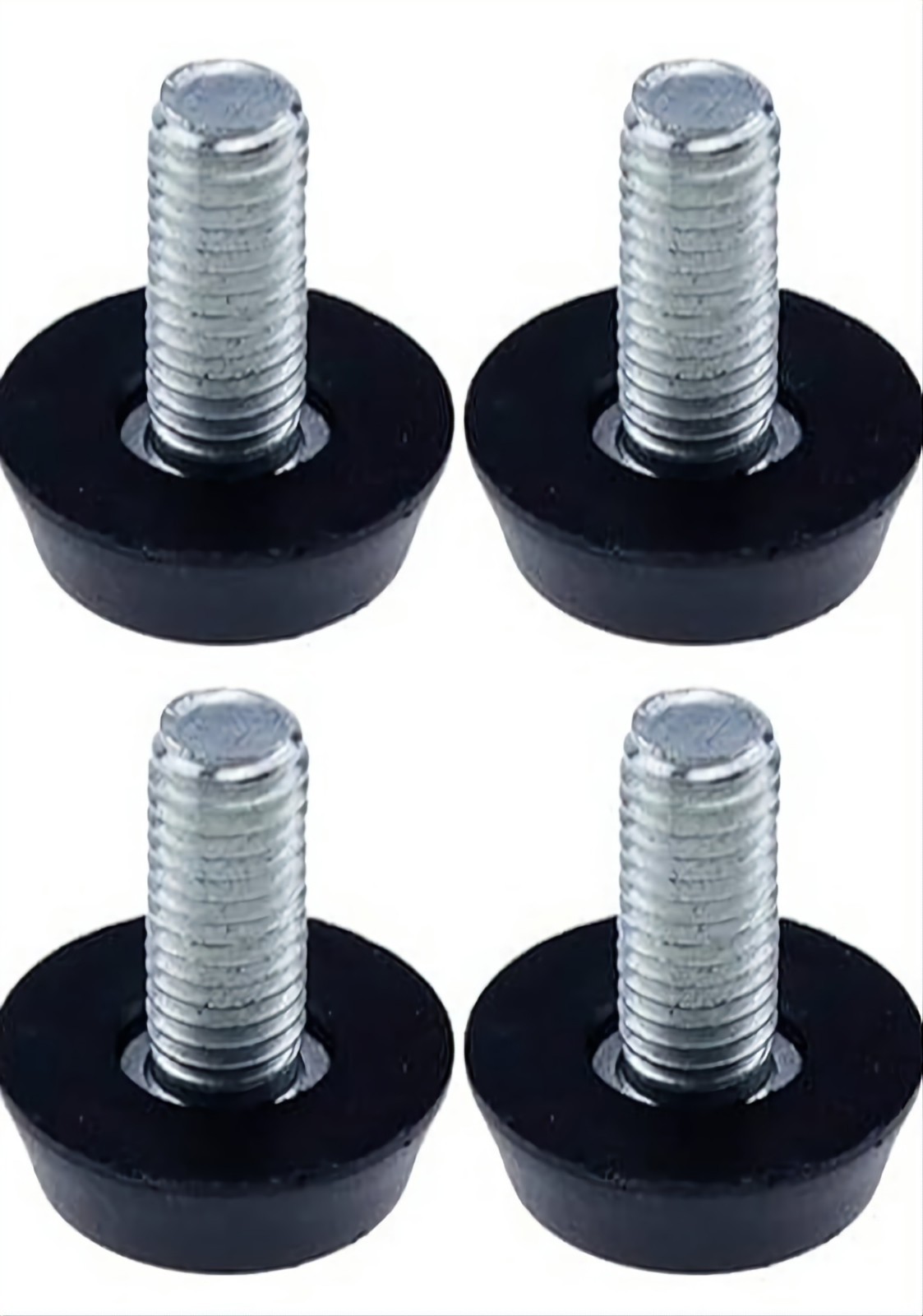 4 Stück Kunststofffüße mit Schrauben, verstellbare Füße, erhöhte rutschfeste...