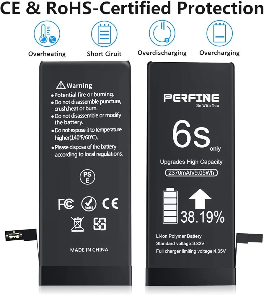 Akku für iPhone 6S A1688 2370 mAh Ersatzakku 6S A1633 A1700