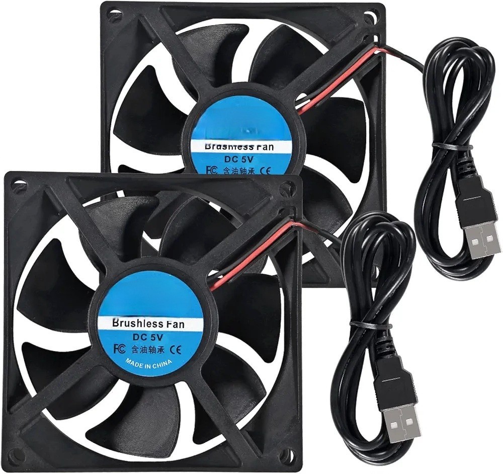 60mm 5V 8025 60x10mm bürstenloser USB Lüfter für Kühlung, PC Gehäuse, 3D...